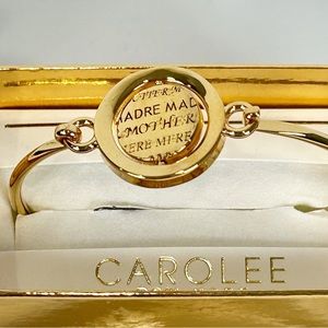 Carolee Word Play Mother Heart Spinning Bracelet Double Take Collection NEW